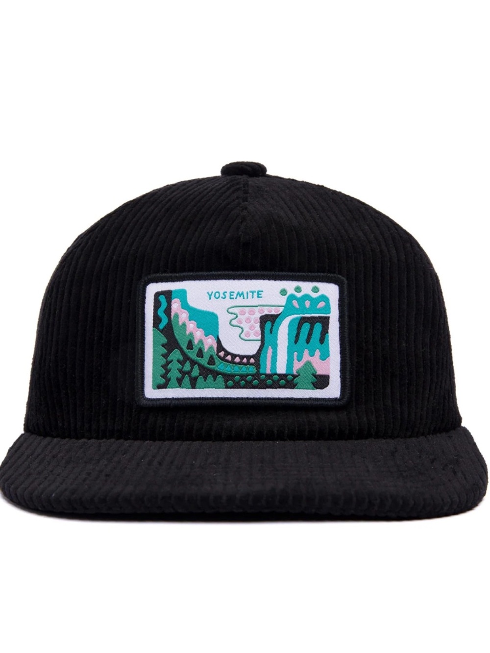 Parks Project Yosemite Tunnel View Patch Cord Hat, Black, EUC